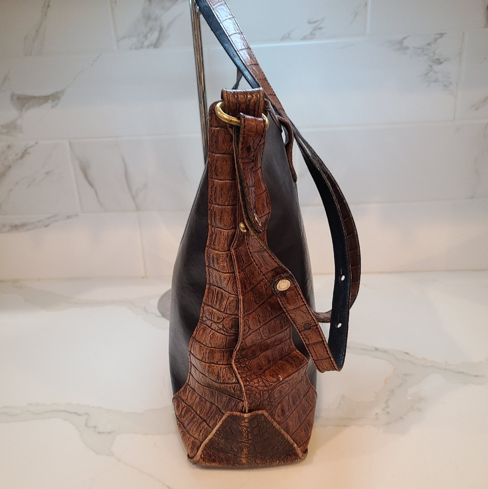 Brahmin Black and Tan Shoulder Bag - Picture 4 of 9